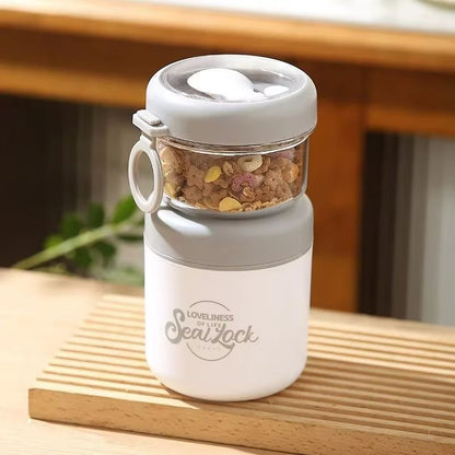 HeatLock DoubleLayer Insulated Soup  Salad Cup  Portable Stainless Steel Bowl 7