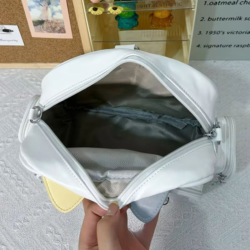 KawaiiCat Y2K Ita Bag Backpack  Transparent Pin Display CatEar Crossbody 3