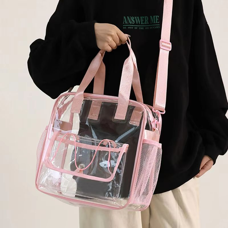 ShoreView Waterproof Clear Beach Tote  PVC Transparent Tote With Touchscreen Window 2