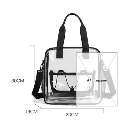ShoreView Waterproof Clear Beach Tote  PVC Transparent Tote With Touchscreen Window 5
