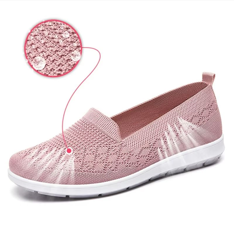 AirEase Knitted SlipOn Flats  Breathable Comfortable Mom Shoes 1