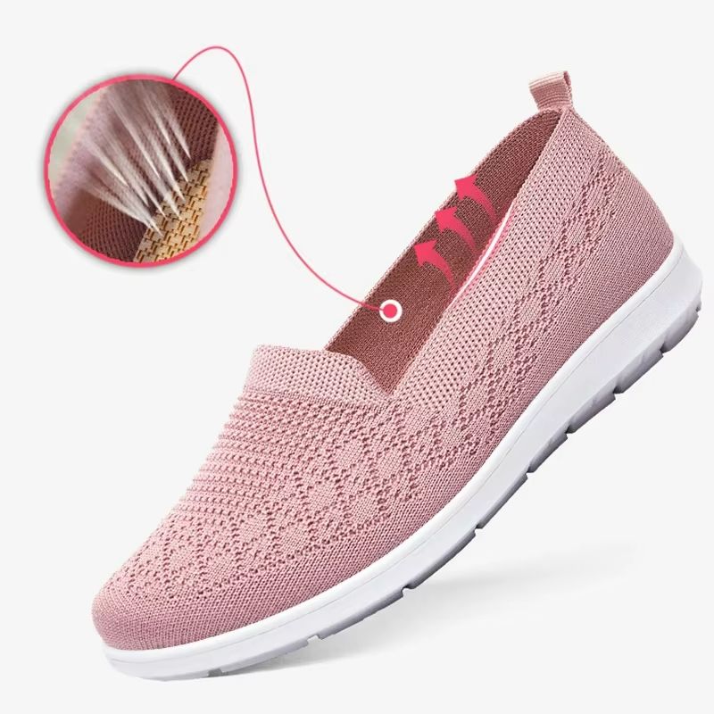 AirEase Knitted SlipOn Flats  Breathable Comfortable Mom Shoes 2