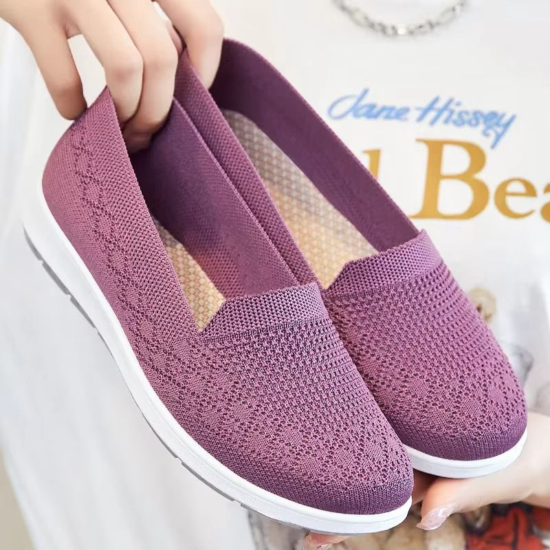 AirEase Knitted SlipOn Flats  Breathable Comfortable Mom Shoes 4
