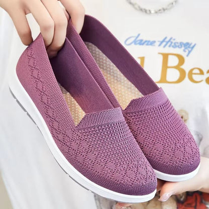 AirEase Knitted SlipOn Flats  Breathable Comfortable Mom Shoes 4