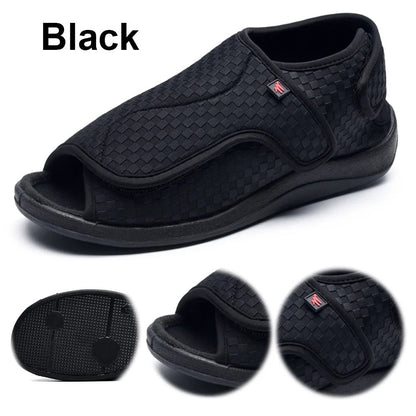 Extra Wide Adjustable Diabetic Slippers for Swollen Feet