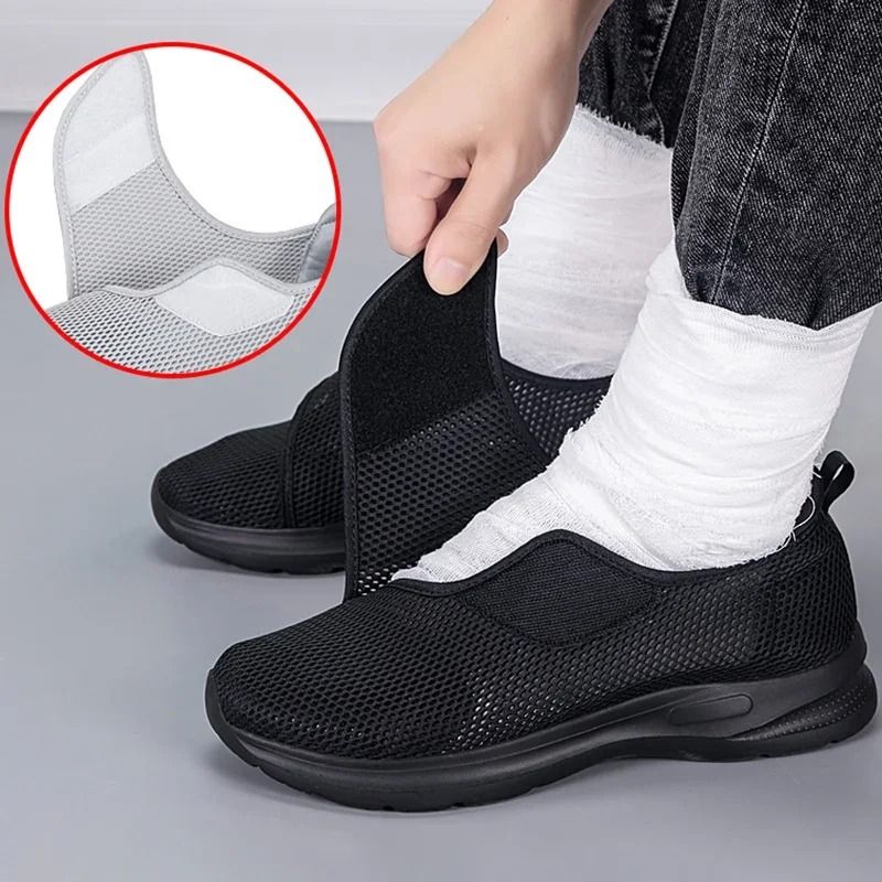 Extra Wide Orthopedic Walking Shoes With Adjustable Closure 1