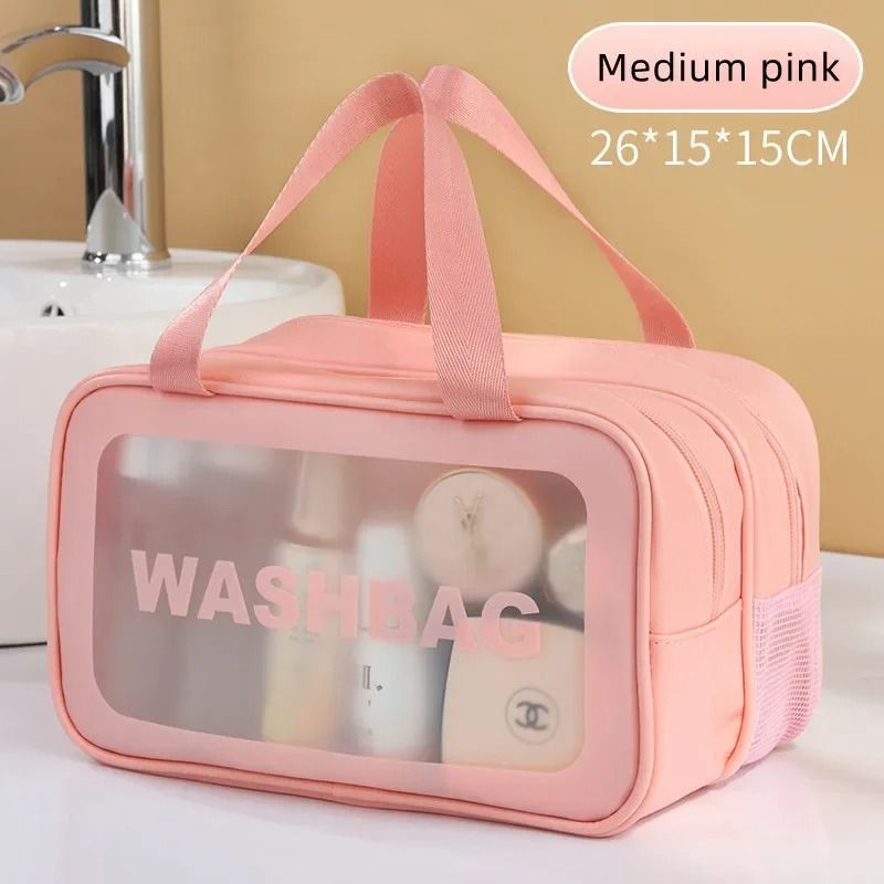 Dry Wet Separation Transparent PU Makeup Bag 13