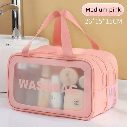 Dry Wet Separation Transparent PU Makeup Bag 13