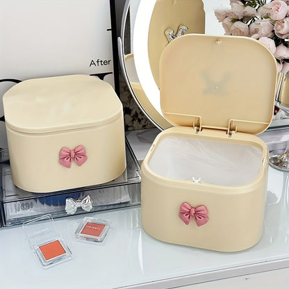 Hair Accessories Organizer for Girls, Hair Tie Headband Storage Box for Bows, and Swab Organization Bathroom Containers