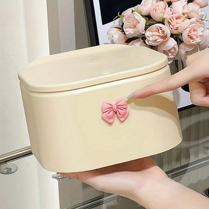 Hair Accessories Organizer for Girls, Hair Tie Headband Storage Box for Bows, and Swab Organization Bathroom Containers