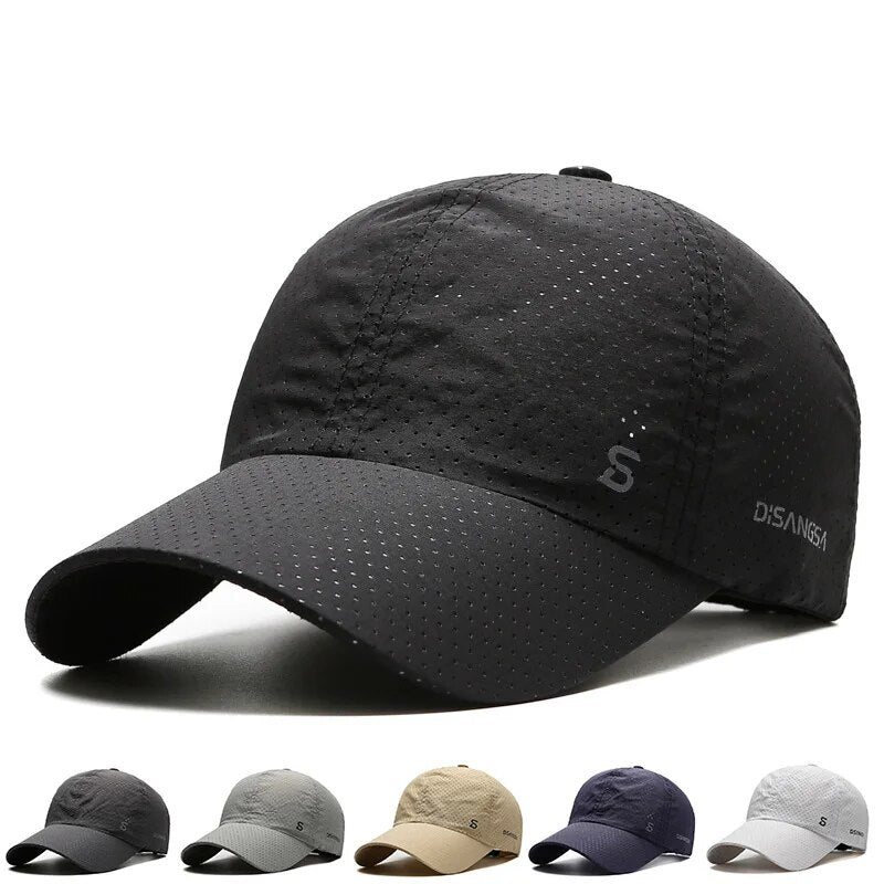 Men Original Design Running Cap, Thin Quick Drying Breathable Outdoor Duck Tongue Hat for Summer Sun Fishing Avisor