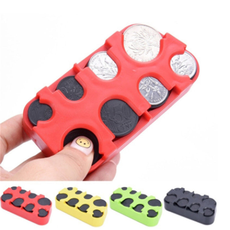 Auto Coin Holder Euro Storage Box For Car Interior Money Organizer Container Compact  Stylish Home  1