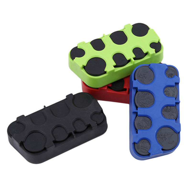 Auto Coin Holder Euro Storage Box For Car Interior Money Organizer Container Compact  Stylish Home  2