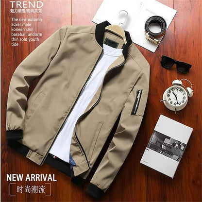 AeroGlide Lightweight Bomber Jacket  Slim Fit Windbreaker For Men 9