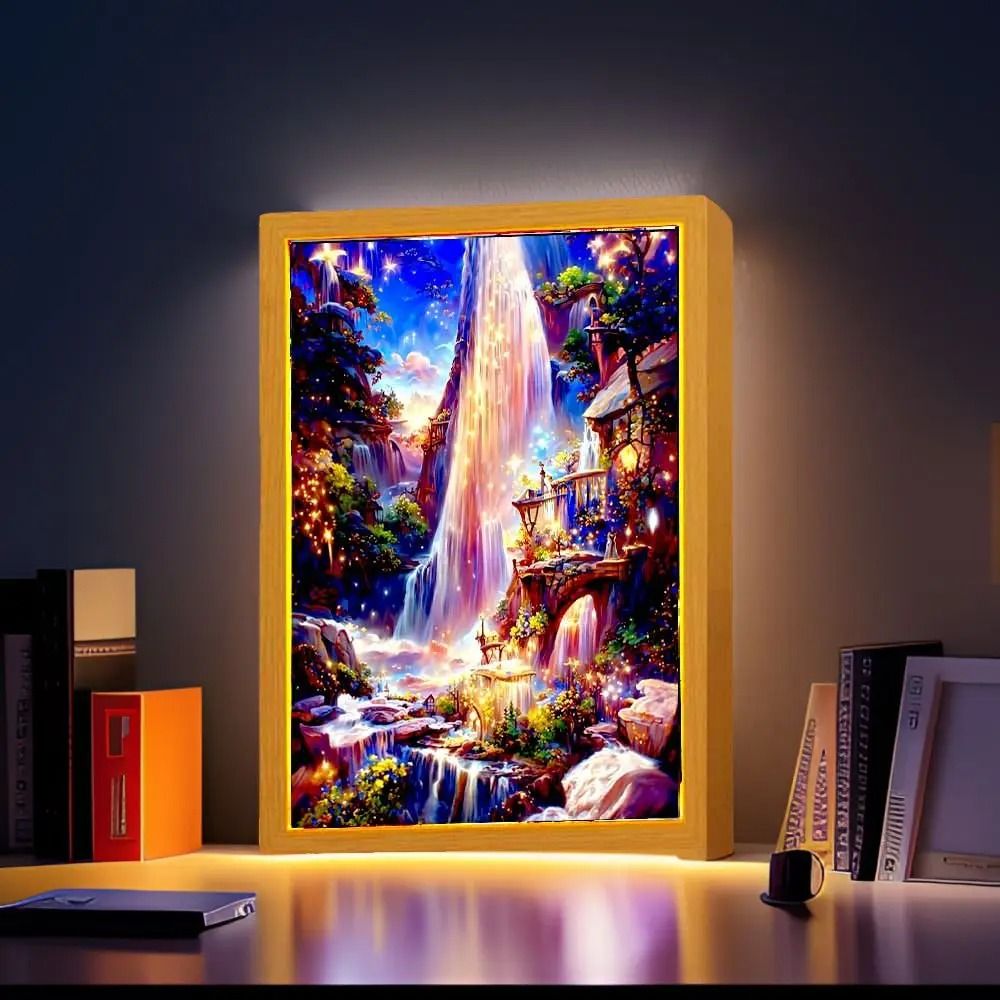 LED Landscape Photo Frame Night Light With Modern Table Decoration For Bedroom And Living Room 4