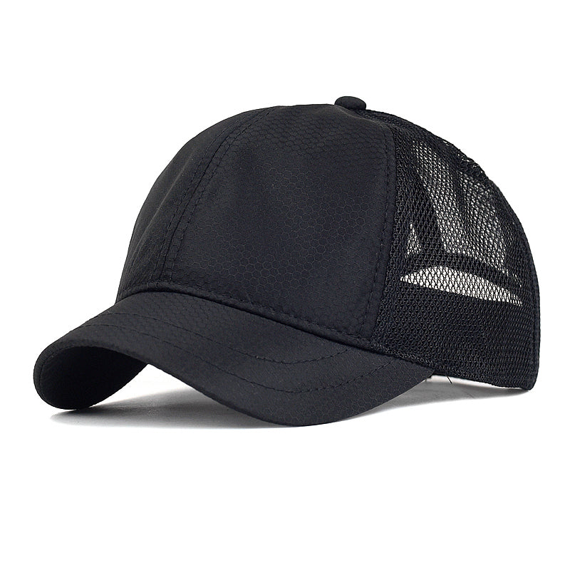 Adjustable Solid Trucker Style Low Profile Caps Summer Mesh Short Brim Baseball Cap Men Women Breat 6