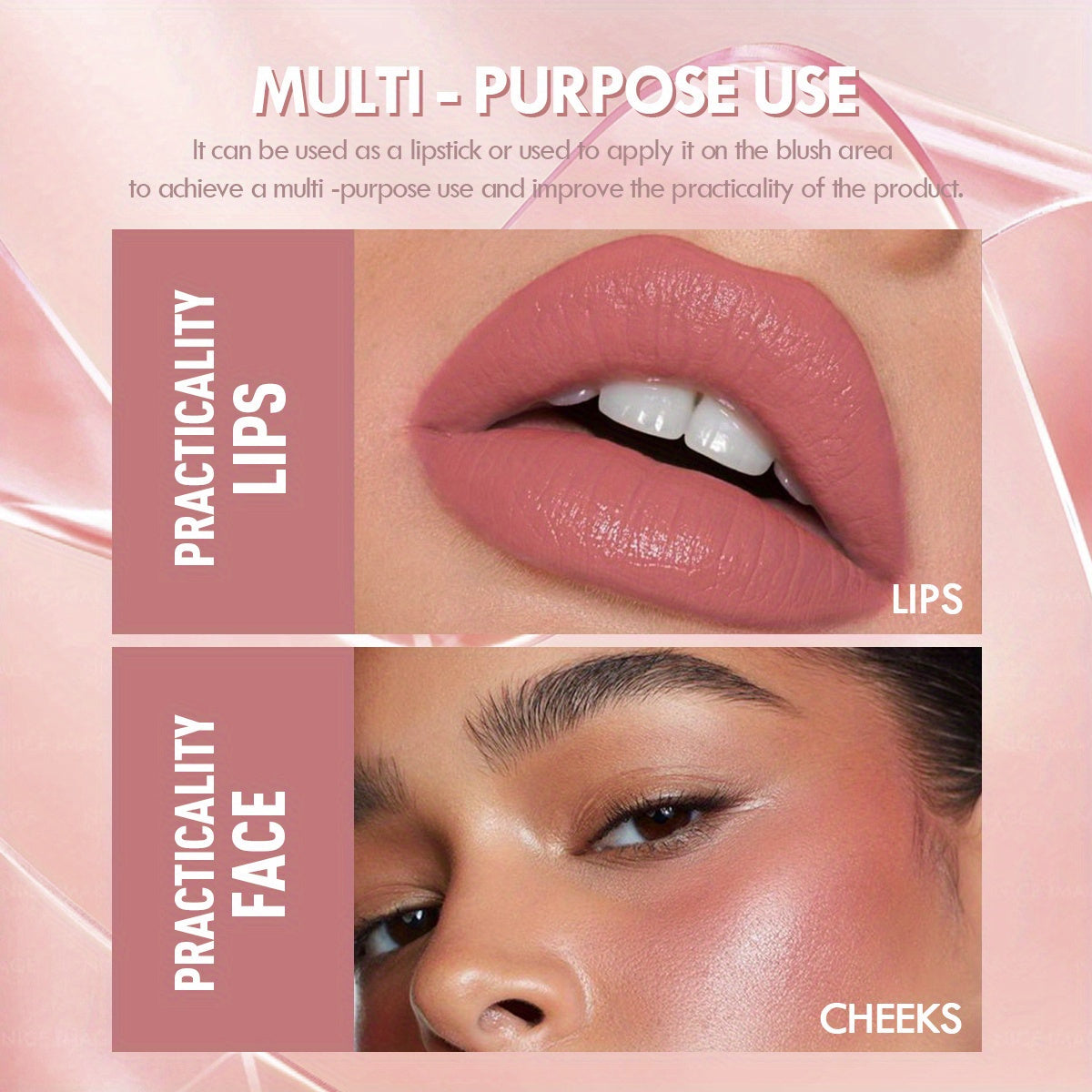 Matte Lipstick Pencil, Waterproof Long Lasting Lip Stain, Non Stick Cup Nude Tint, Cosmetic Lipstick Pen Makeup