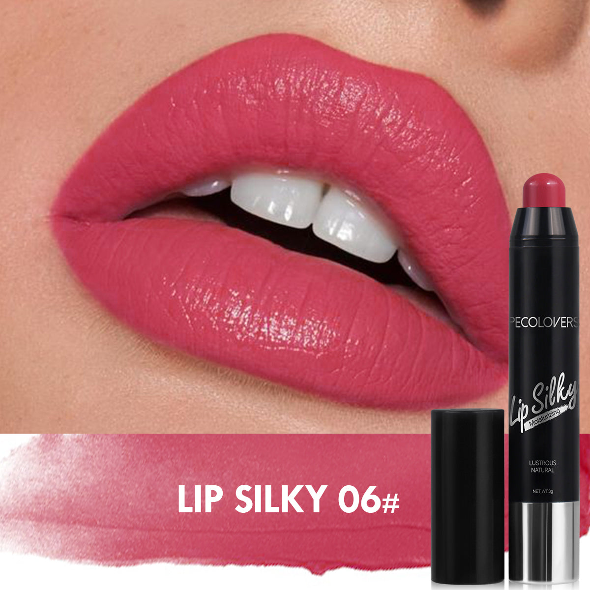 Matte Lipstick Pencil, Waterproof Long Lasting Lip Stain, Non Stick Cup Nude Tint, Cosmetic Lipstick Pen Makeup