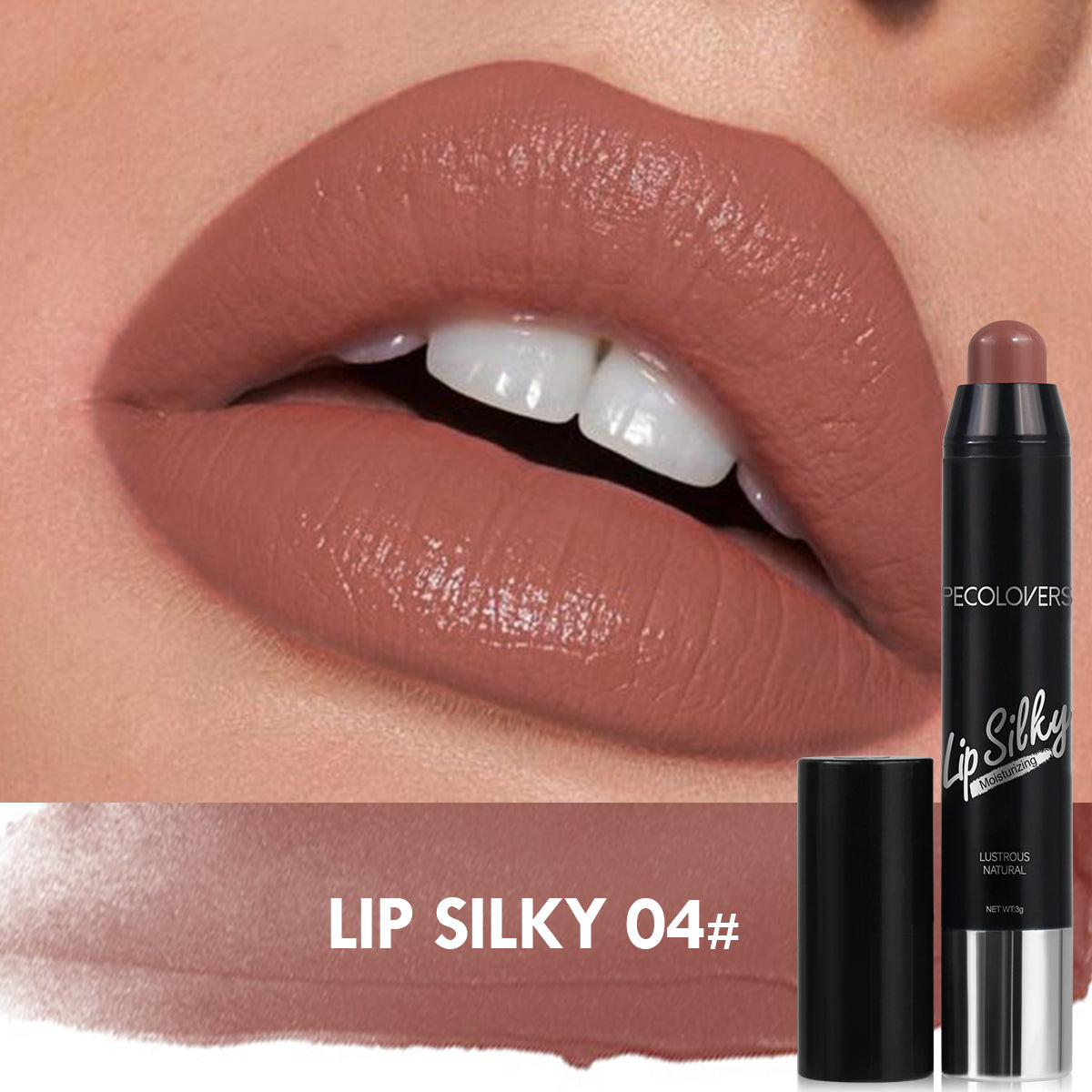 Matte Lipstick Pencil, Waterproof Long Lasting Lip Stain, Non Stick Cup Nude Tint, Cosmetic Lipstick Pen Makeup