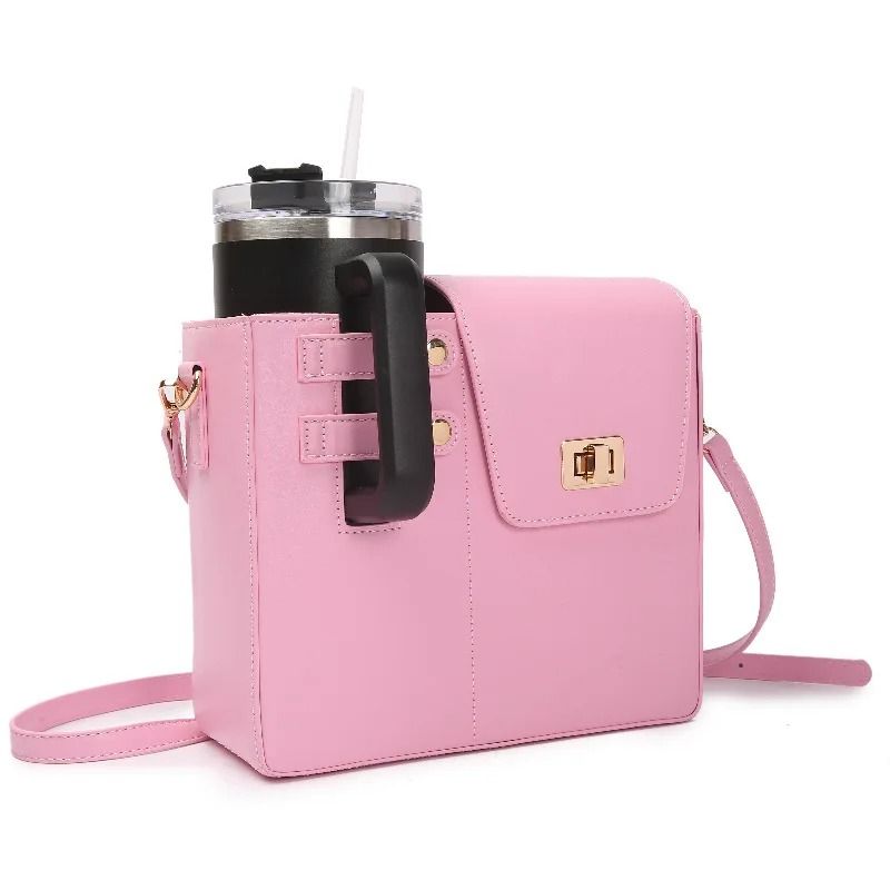Outdoor Water Bottle Bag Protecting Case Strap Style Storage Organizer For Tumbler Coffee Cup Sleev 2
