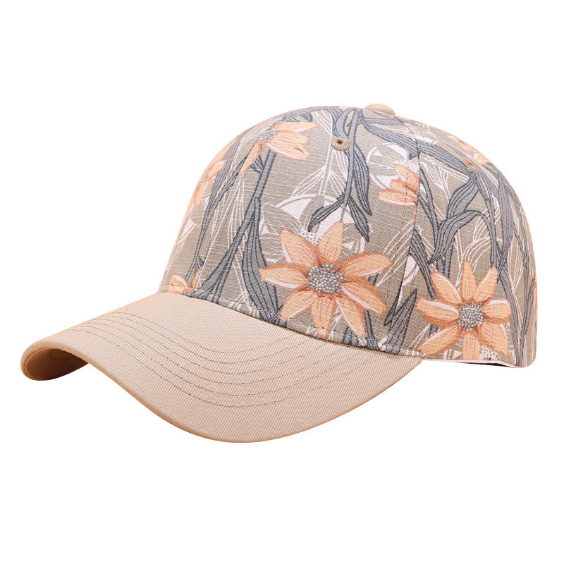 Leaves Printed Baseball Caps for Men Women, Cotton Adjustable Fashion Sun Visor Hat, Unisex Outdoor Summer Cap