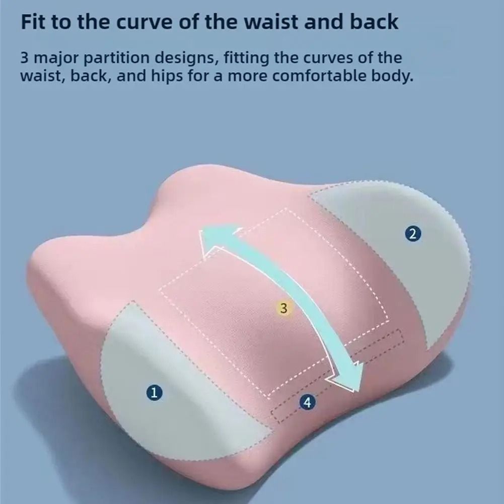 Special Lumbar Support Cushion Sleep Lumbar Pillow Ergonomic Comfortable Memory Cotton Back Support 2
