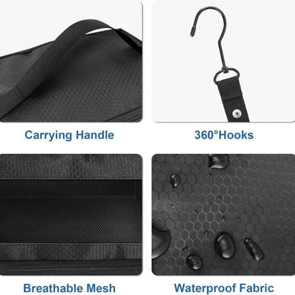 High Capacity Travel Luggage Organizer With Hanging Shelves And Collapsible Storage 3