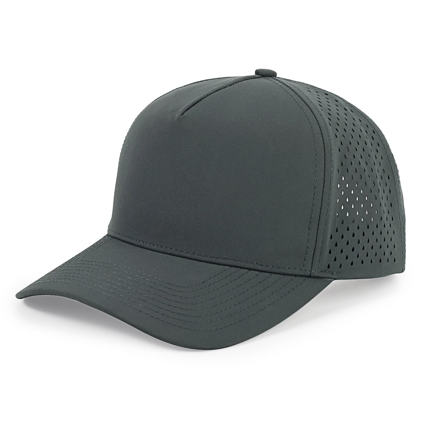 5 Panel Mesh Baseball Cap for Men Women with Custom Logo, High Quality Summer Sun Protection Visor Cap Black Navy