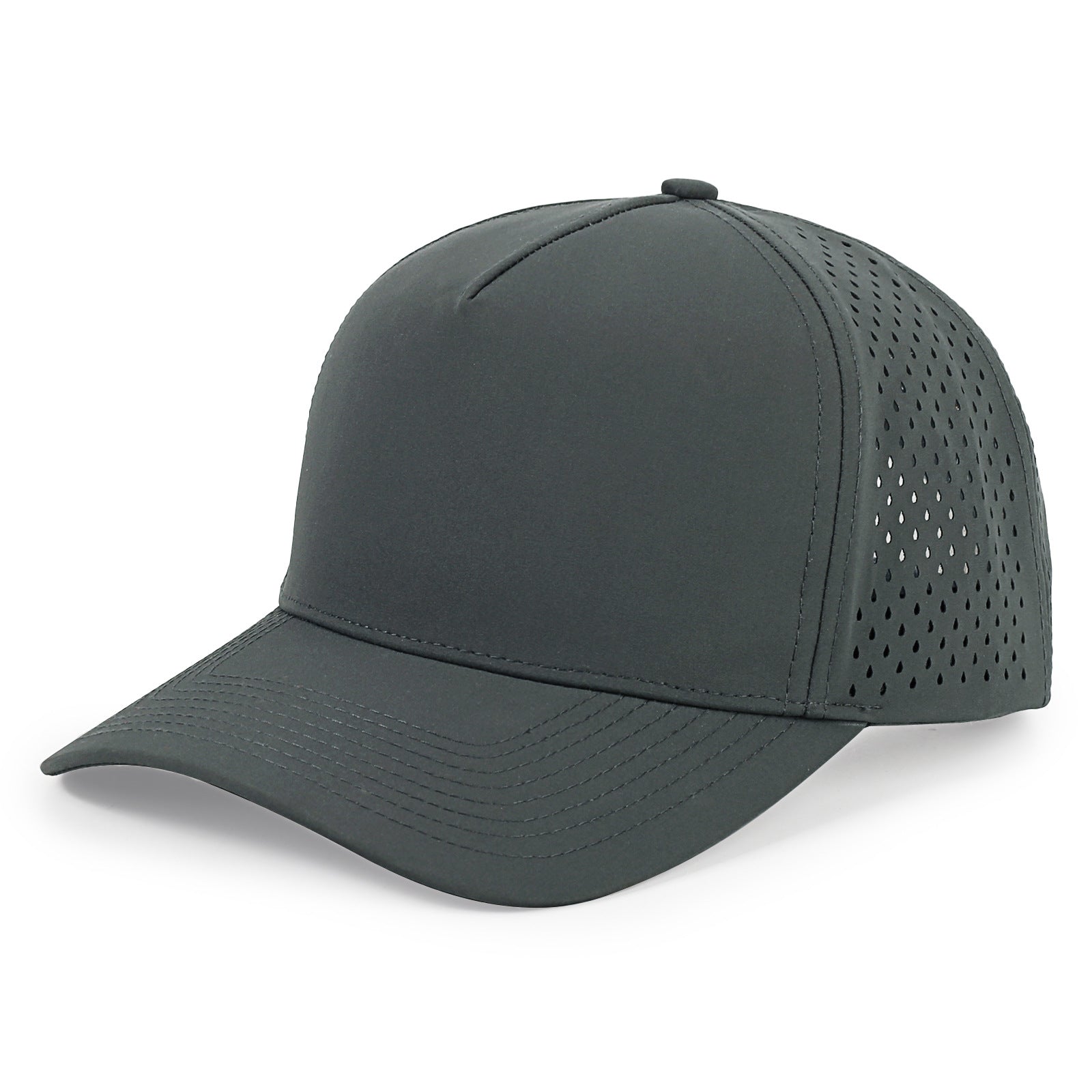 5 Panel Mesh Baseball Cap for Men Women with Custom Logo, High Quality Summer Sun Protection Visor Cap Black Navy