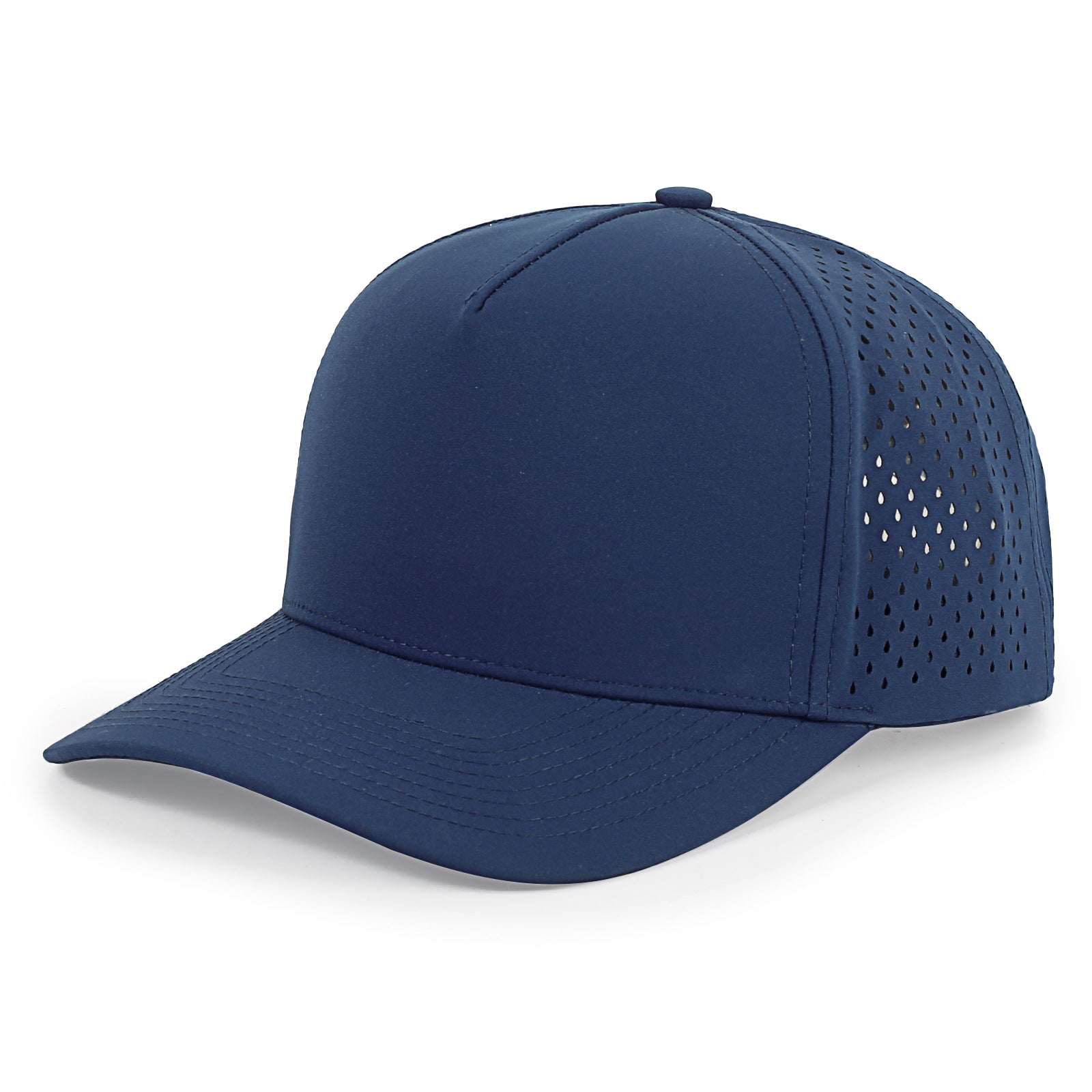 5 Panel Mesh Baseball Cap for Men Women with Custom Logo, High Quality Summer Sun Protection Visor Cap Black Navy