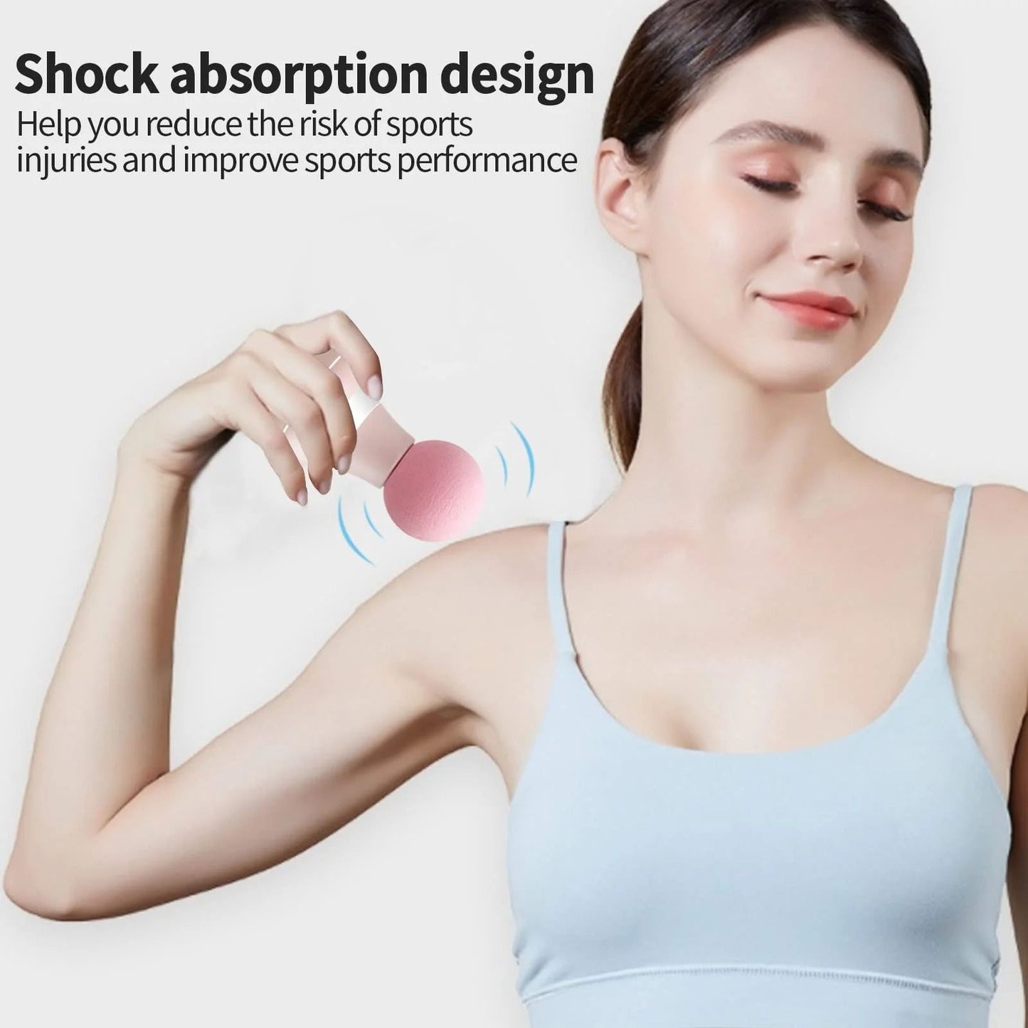 Mini Electric Handheld Massager Wand With 6 Speed Vibration Modes 2