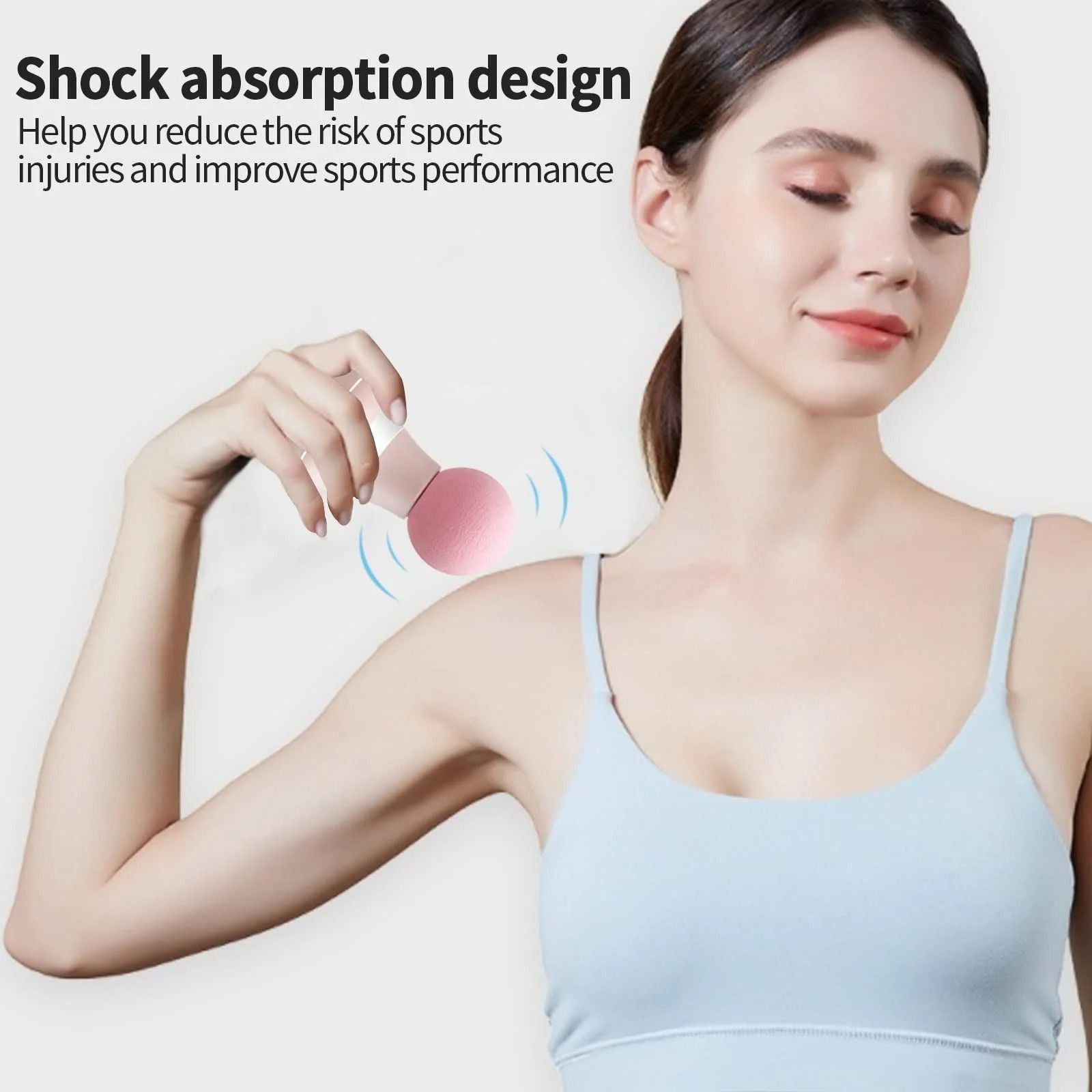 Mini Electric Handheld Massager Wand With 6 Speed Vibration Modes 2