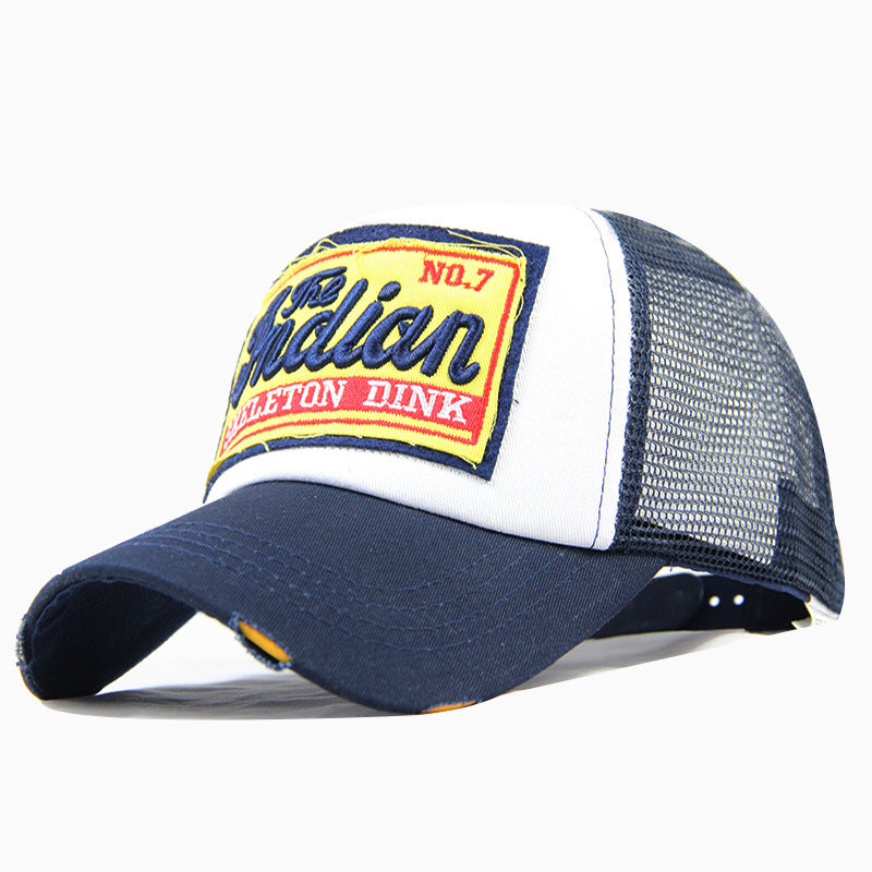 Skeleton Dink Summer Breathable Mesh Baseball Cap For Men Women Stylish Letter Embroidery Snapback  2