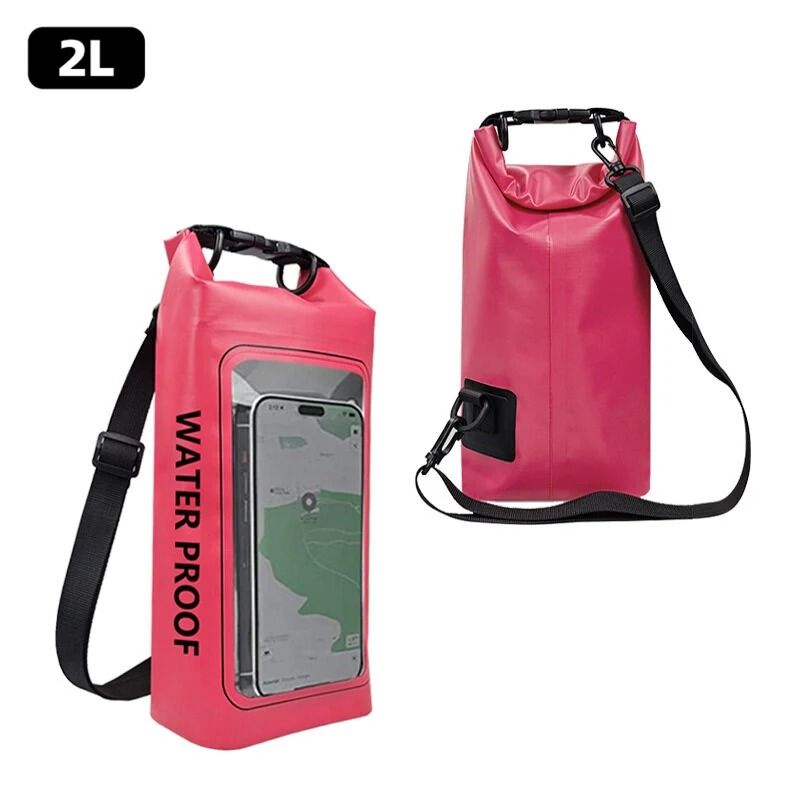 Touch Screen Transparent Dry Bag Backpack 2L And 5L 14
