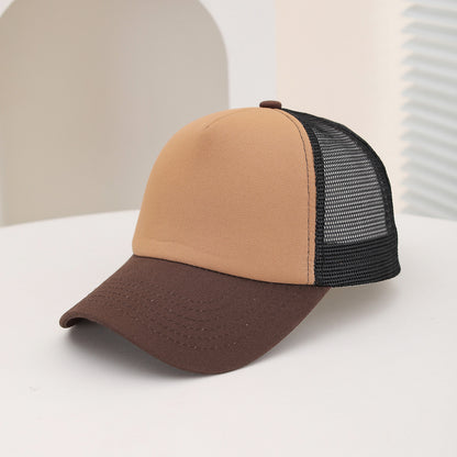 Summer Outdoor Travel Breathable Mesh Baseball Cap, European and American Cross Border Casual Sponge Top Hat