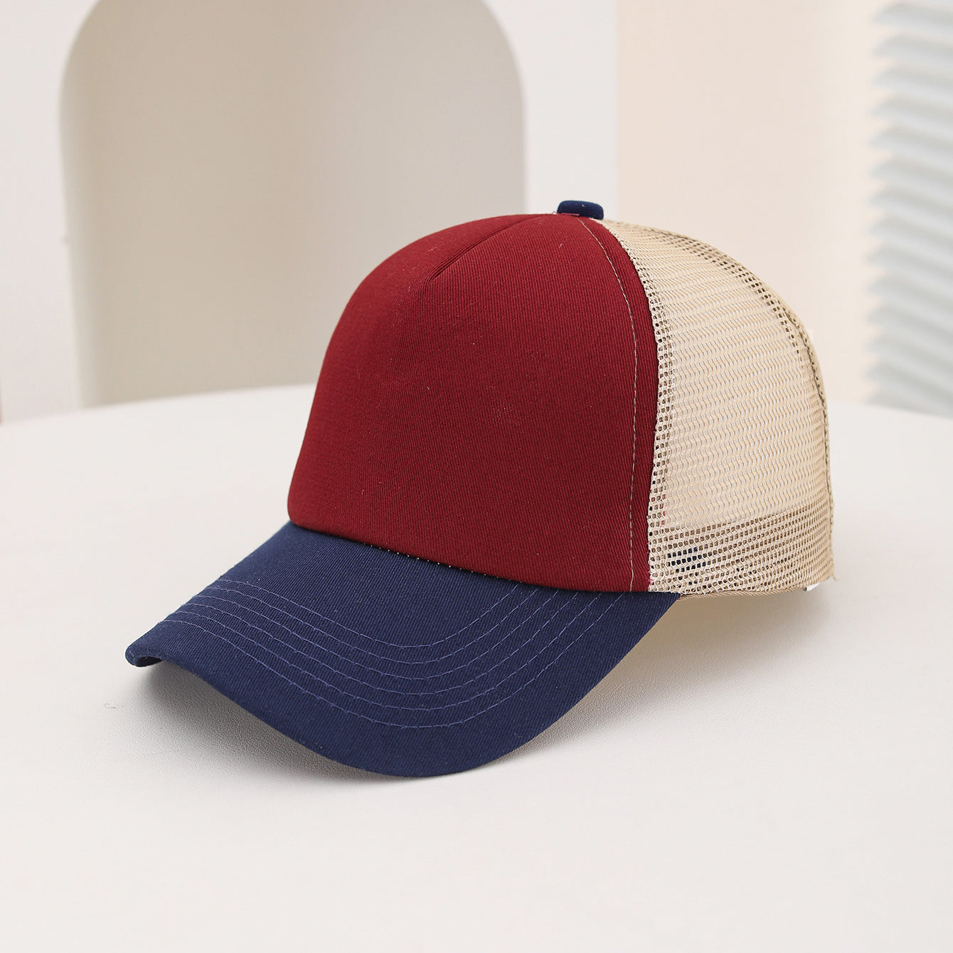 Summer Outdoor Travel Breathable Mesh Baseball Cap, European and American Cross Border Casual Sponge Top Hat