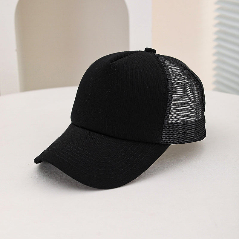 Summer Outdoor Travel Breathable Mesh Baseball Cap, European and American Cross Border Casual Sponge Top Hat