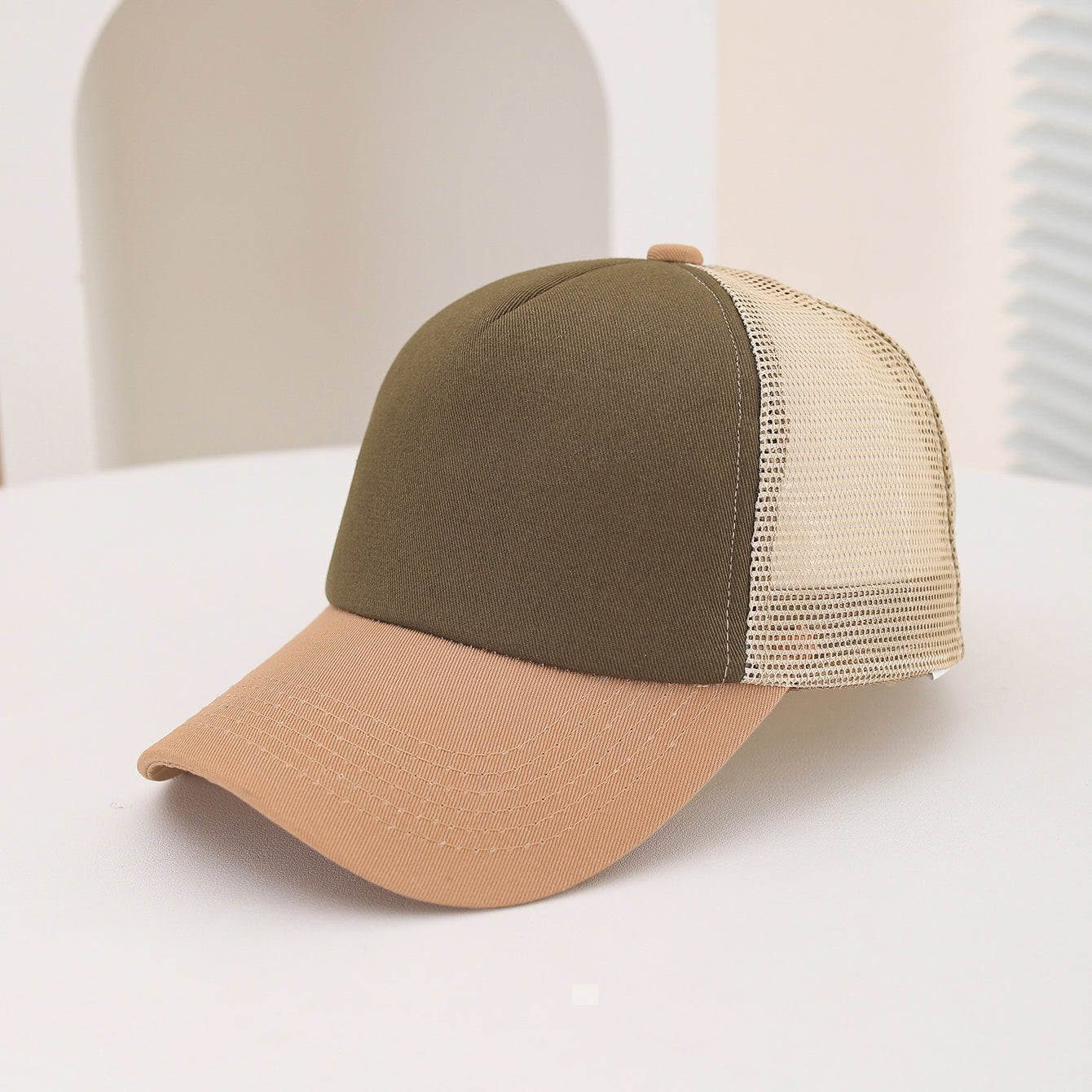 Summer Outdoor Travel Breathable Mesh Baseball Cap, European and American Cross Border Casual Sponge Top Hat