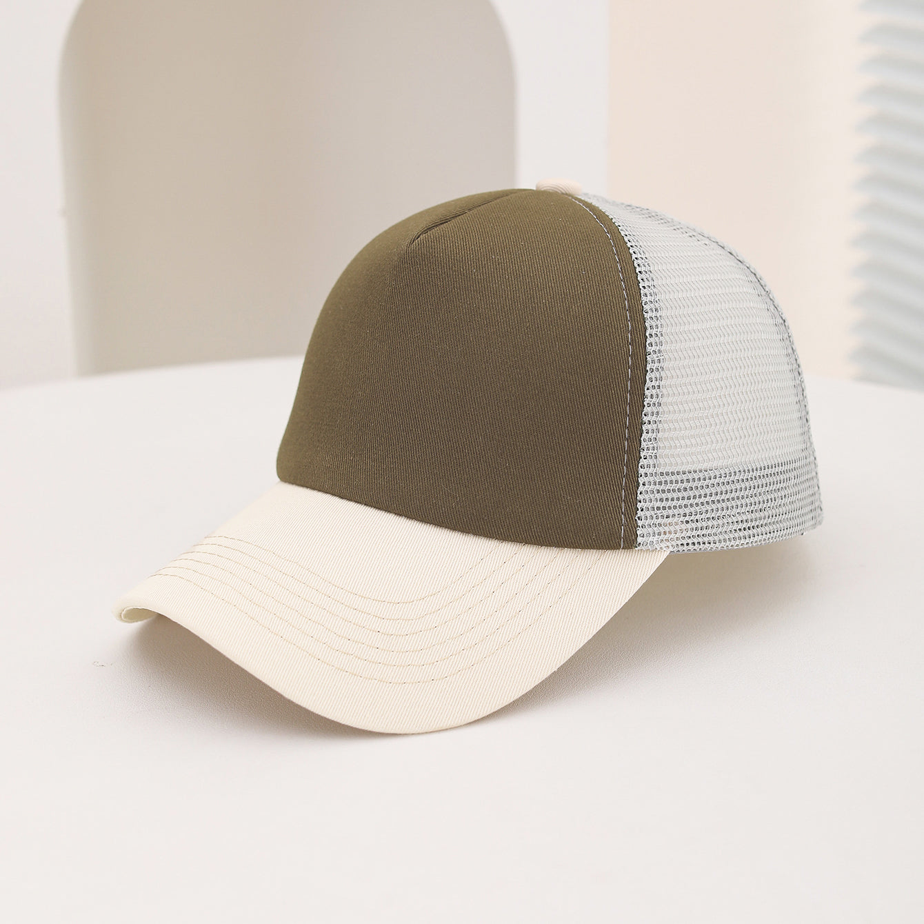 Summer Outdoor Travel Breathable Mesh Baseball Cap, European and American Cross Border Casual Sponge Top Hat