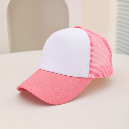 Summer Outdoor Travel Breathable Mesh Baseball Cap, European and American Cross Border Casual Sponge Top Hat
