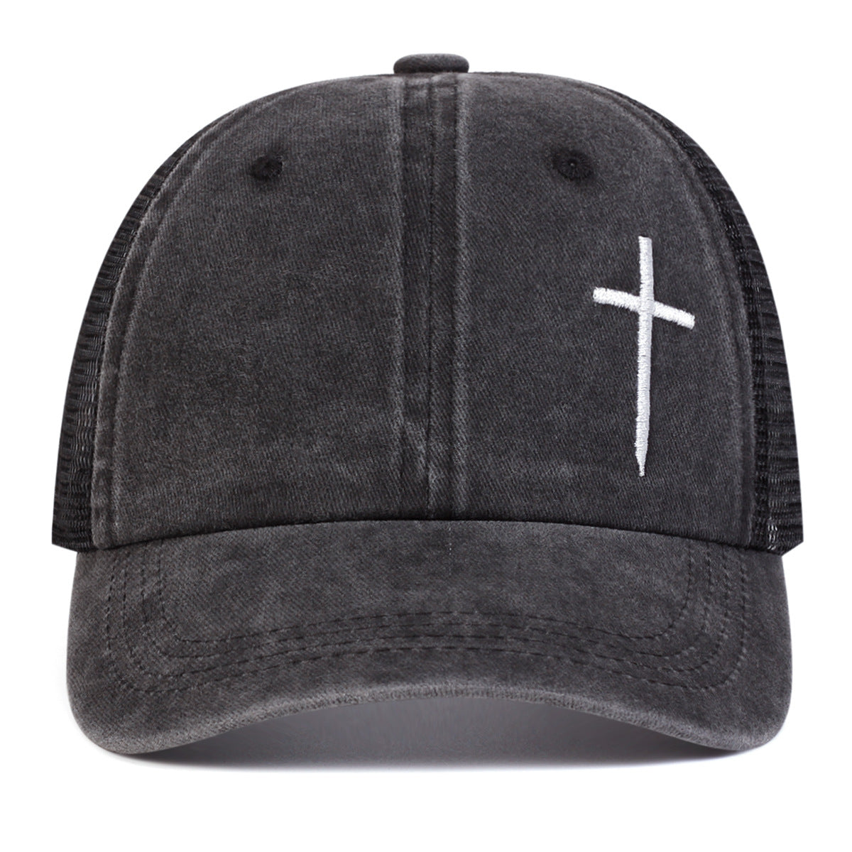 Fashion Faith Embroidery Baseball Cap, Cotton Snapback Hat Unisex, Men Women Hip Hop Trucker Caps for Spring Summer
