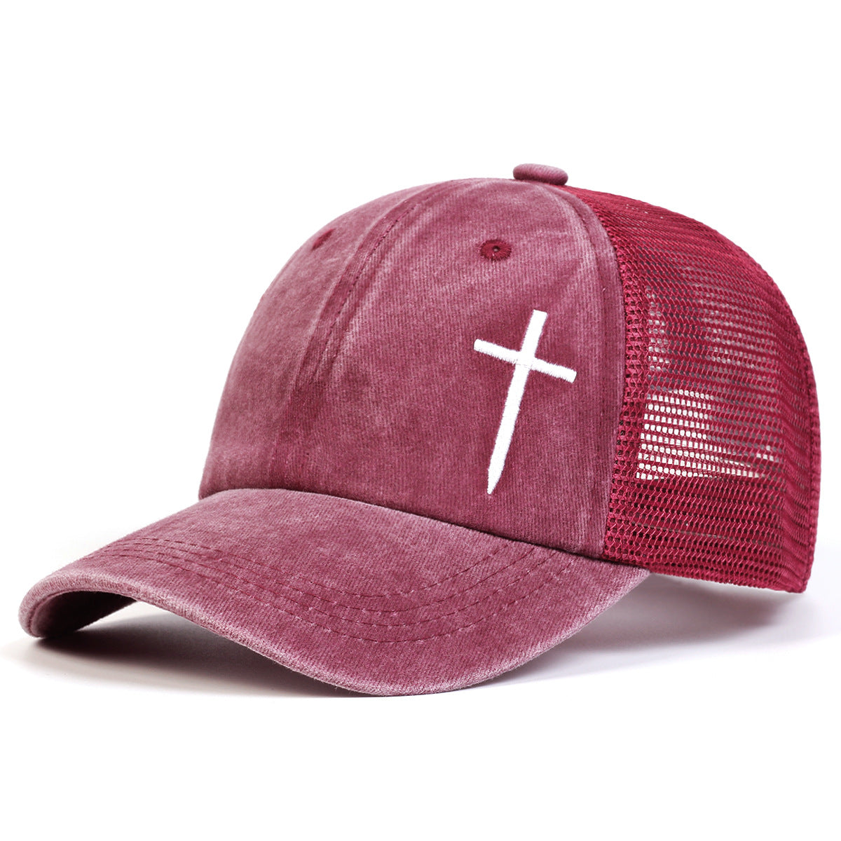 Fashion Faith Embroidery Baseball Cap, Cotton Snapback Hat Unisex, Men Women Hip Hop Trucker Caps for Spring Summer