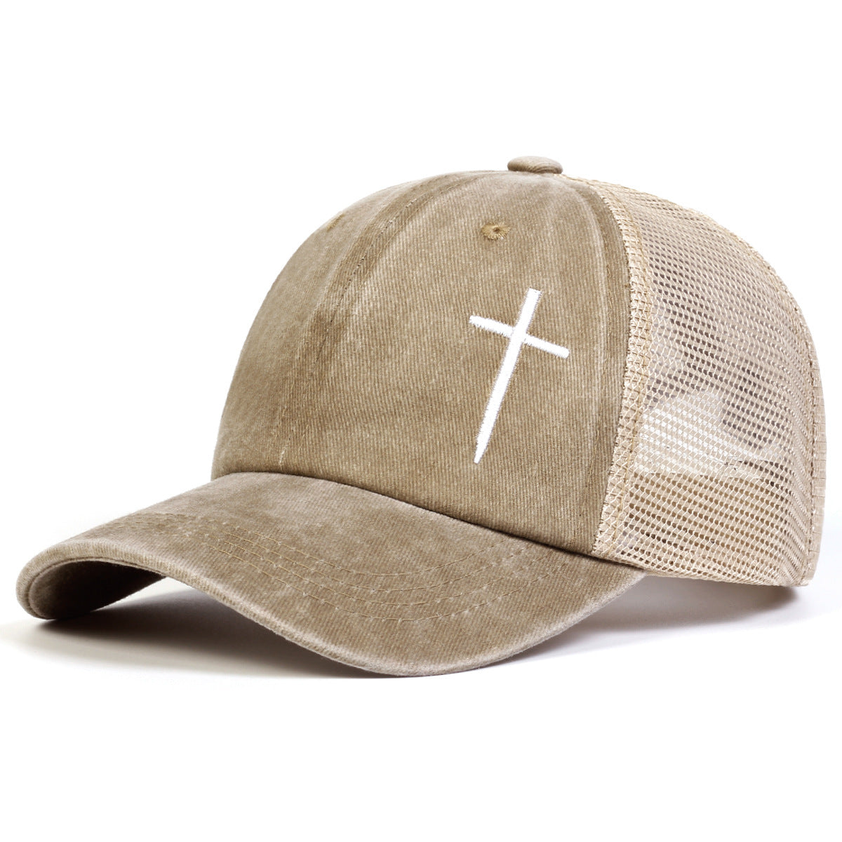 Fashion Faith Embroidery Baseball Cap, Cotton Snapback Hat Unisex, Men Women Hip Hop Trucker Caps for Spring Summer