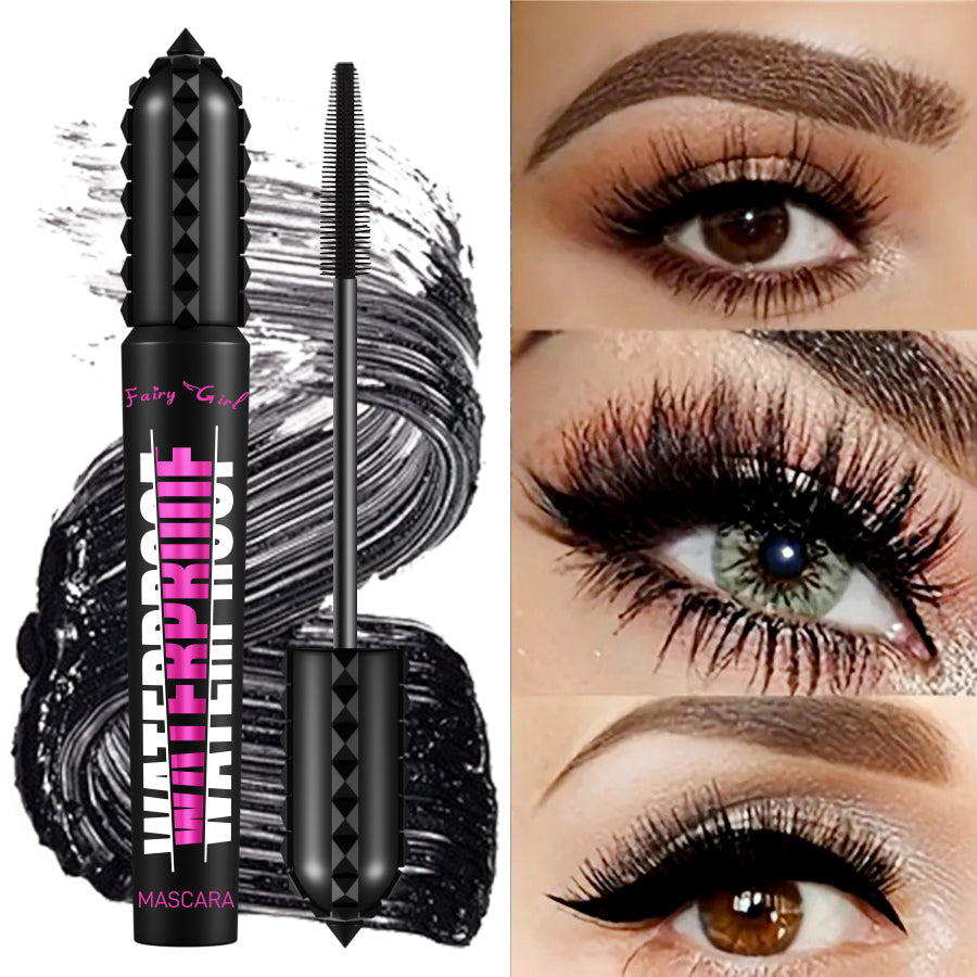 Black Waterproof Mascara, 4D Effect Korean Cosmetics, Lengthening Eye Lashes Mascara, For All Makeup Products
