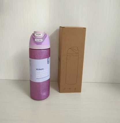 Double Wall Vacuum Fruit Infuser Water Bottle 24oz 32oz Leakproof Insulated Tumbler With Straw 26