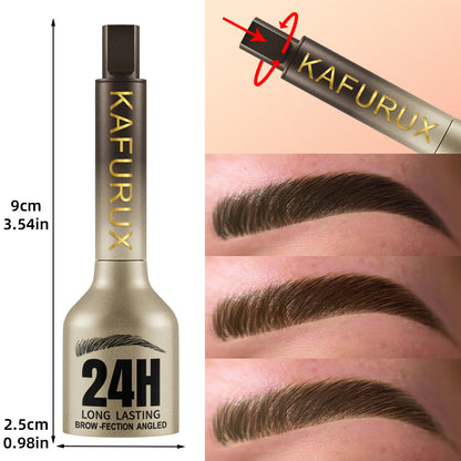 3D Dye Eyebrow Pencil Waterproof Long Lasting Anti Smudge Hairling Enhancers Cream Black Brown Larg 2
