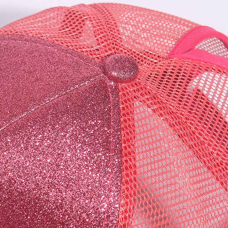 Sequins Ponytail Baseball Cap For Women Girls Fashion Messy Bun Snapback Hat Casual Sun Caps Gorra