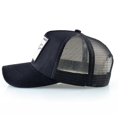 K Baseball Caps Men Snapback Hip Hop Trucker Cap Bull Patch Embroidery Four Seasons Breathable Mesh