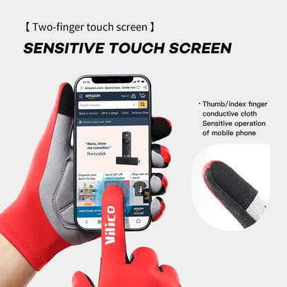 Touch Screen Microfiber Cycling Gloves for Grip and Comfort