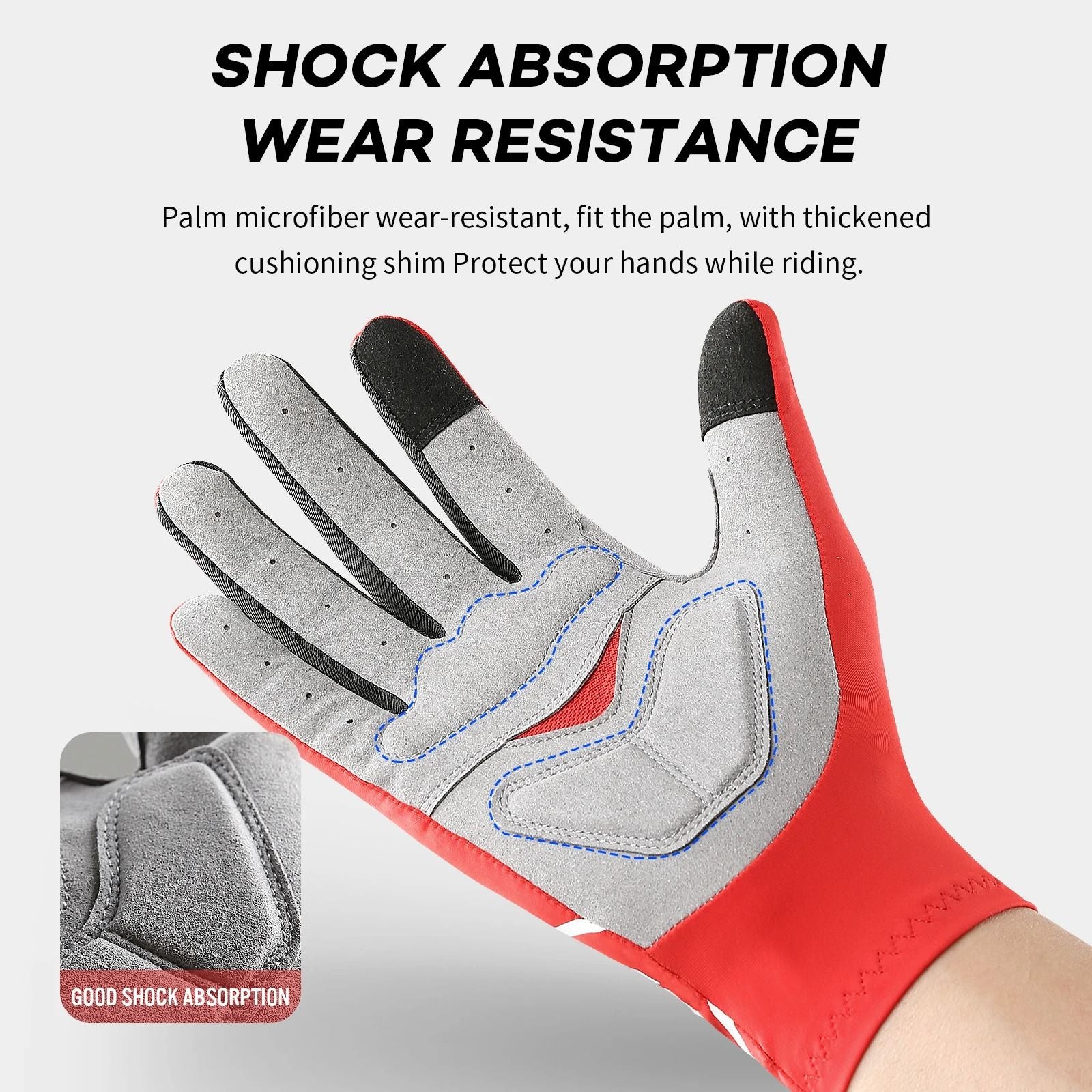 Touch Screen Microfiber Cycling Gloves For Grip And Comfort 2